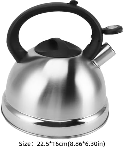 3L Capacity Stainless Steel Stove Top Tea Kettle Durable Thickened Flat Bottom Whistling Teapot Anti Hot Handle Hot Water Kettle - Image 2
