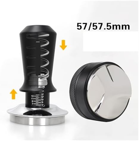 57mm 57.5mm Coffee Tamper Distributor Leveler Tool,Compatible For Lelit, Compatible For Anna, Compatible For Anita, Portafilter Barista Espresso Accessories Tools(57.5mm,White Holder) - Image 3
