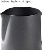 Milk Frothing Pitcher Coffee Milk Frother Cup Stainless Steel Creamer Pitcher, Cup Container For Serving Milk, Coffee Cream, Salad Dressing, Maple Syrup(350ML/11.83oz) - Image 5