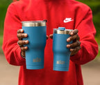 Beast 30 oz Tumbler Stainless Steel Vacuum Insulated Coffee Ice Cup Double Wall Travel Flask (Stormy Sky Blue) - Image 3