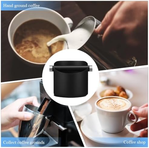 YARNOW Espresso Grind Waste Bin Stainless Steel Knock Box Set - Image 6