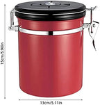 Coffee Bean Container 1500ml Stainless Steel Coffee Bean Sealed Tank Grains Storage Canister Jar Food Container Kitchen Accessories for Beans, Grounds, Tea, Sugar(Gold) - Image 5