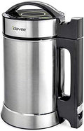 Brand - IAE15-1.9 Liter Automatic Hot Soy Milk (Almond, Rice, Quinoa Milk) Soup, Porridge & Cold Juice Maker - 2 Layer Stainless Steel - Recipe Booklet by Idavee