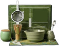 9pcs Matcha Making Set Brush Exquisite Bowl With Whisk Tea Tools(9-piece set A) by Unknown