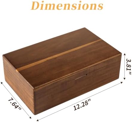 Acacia Wood Tea Bag Organizer with Compartments - Image 3