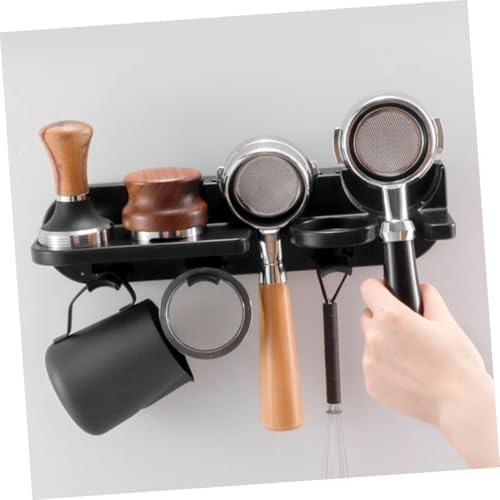 Wall Mounted Espresso Organizer for 51mm Machines, ABS Black - Image 5