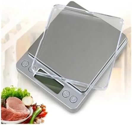 Electronic Scale, Digital Kitchen Scale Mini Pocket Stainless Steel Precision Jewelry Electronic Balance Weight Gold Gram 0.1/3000g Weigh Scales,for Meal Prep, Baking and Cooking(3000g 0.1g Battery) - Image 3