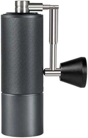 Fold Manual Coffee Grinder, Adjustable Stainless Steel Conical Burr(Black) by Unknown