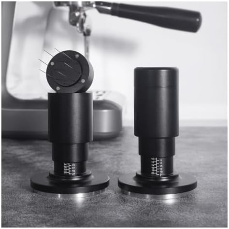 Stainless Steel 2 In 1 Coffee Tamper With Espresso Stirrer Needles Adjustable Height Clear Scale Barista Tools Espresso(51mm) - Image 5