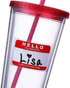 Cupture 12 Insulated Double Wall Tumbler Cup with Lid, Reusable Straw & Hello Name Tags, 12 Colors - Image 2