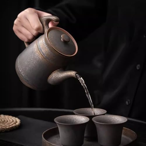 Tea Pots For Loose Tea Retro Large Capacity Ceramic Teapot Household Single Pot Large Size Teapot Restaurant Teapot Tea Set Tea Infuser Pot - Image 7