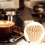 Coffee Filters Large Coffee Maker Filters Natural Unbleached Eco-Friendly Degradable Paper Basket - Image 4