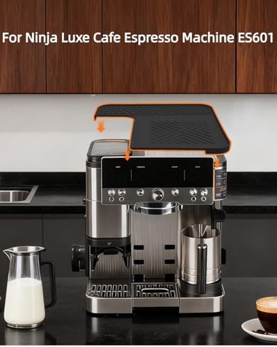 Silicone Coffee Maker Mat for Ninja Luxe ES601, 3-in-1 Top Mat/Large Coffee Bar Mat/Espresso Tamping Mat for Ninja Luxe Cafe Espresso Machine, Food-Grade Silicone,Non-Slip,Heat-Resistant - Image 3
