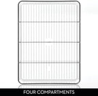 iDesign 4-Section Storage Bin, Clear - Image 4