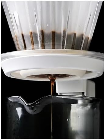 Fits 185 Cone Filter Papers Home Coffee Brewing Accessories,1025 Flat Bottom Coffee Dripper Pour Over Filter Cup(Lotus purple) - Image 5