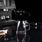Pour Coffee Dripper Set Manual Drip Ceramic Coffee Maker 600ML Glass Carafe Ceramic Dripper Coffee Filters（Black） - Image 3