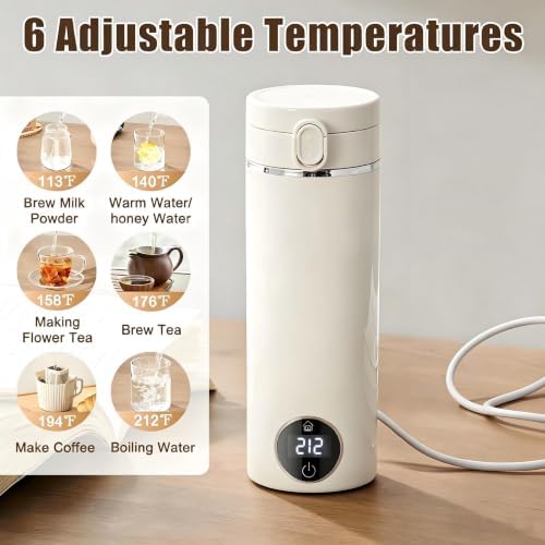 Portable Electric Travel Kettle, 16oz Tea Kettle, 120V 300W - Image 2