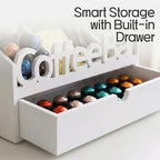 Coffee Bar Organizer Countertop,Wood Coffee Station with Drawer,Home&Office - Image 3