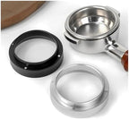 51/53/58mm ABS Espresso Dosing Funnel With Magnetic Coffee Ring Powder Dispenser Doser(51MM Silver) - Image 2
