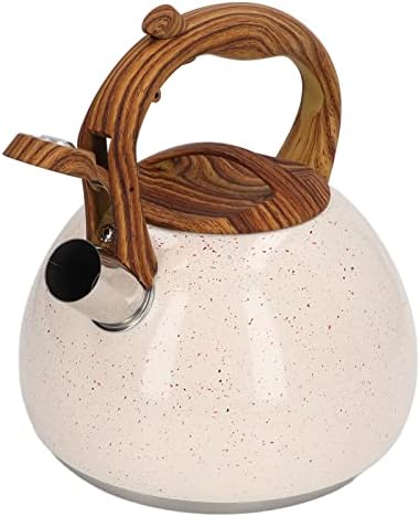 Eujgoov Whistling Tea Kettle, 304 Stainless Steel Whistling Kettle 3L by Eujgoov