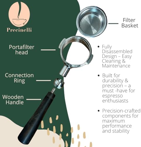 PRECINELLI. 58mm E61 Coffee Bottomless Portafilter – Fits E61, Flair 58, ECM, Rocket, Sanremo, Synesso, Slayer, VBM. - Image 3