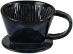 Asayu Japan Ceramic Coffee Pour Over Maker Set in Dark Navy Blue by AsayuJapan