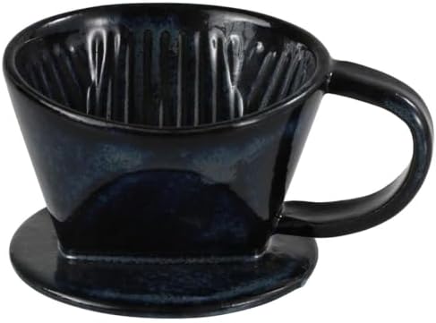 Asayu Japan Ceramic Coffee Pour Over Maker Set in Dark Navy Blue by AsayuJapan