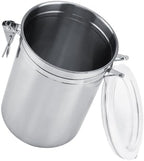 Cocoarm Stainless Steel Coffee Canister, Container Vacuum Sealed Storage Jar with Airtight Clamp Lid for Sugar Tea Bean (Extra Large 57L 13.1 X 14.4 X 18.5in) - Image 3