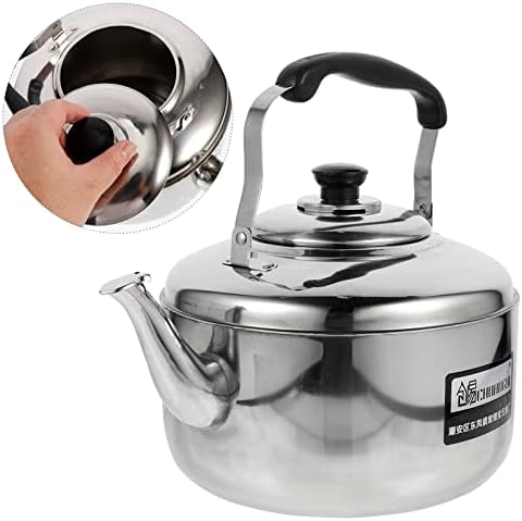 6L Stainless Steel Whistling Tea Kettle for Stovetop and Induction, Large Capacity Teapot with Handle, Efficient Heating for Gas and Electric Cookers - Image 4