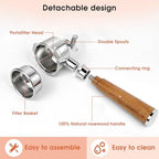 Portafilter 54mm with Double Spout Compatible with Breville Barista Express - Image 7