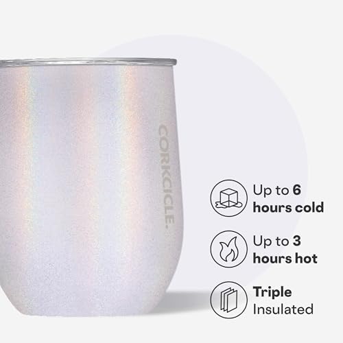 Corkcicle Stemless Wine Tumbler with Lid, 12oz, Unicorn Magic - Image 3
