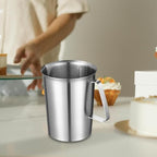 Measuring Cup, Stainless Steel Measuring Cups, Liquid Measuring Jug Water Mixing Juice, Milk Frothing Pitcher Milk Frother Cup with Marking with Handle for Espresso Machines - Image 5