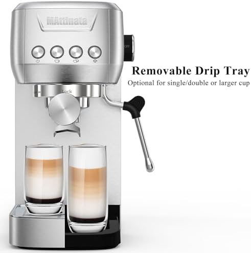 MAttinata 1662L Espresso Machine 20 Bar, Espresso Maker with Steam Wand - Image 4