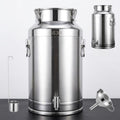 304 Stainless Steel Milk Can, 5-125L Beverage Dispenser Bucket with Spigot by Unknown