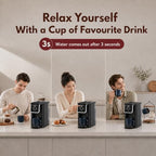 Mecity Coffee Maker 3 in 1 Single Serve Coffee Machine, Compatible with K cup Capsules, Instant Coffee Pot, Tea maker, 6,8,10 Oz Cup, Removable 50 Oz Water Reservoir, 120V 1150W, Dark Grey - Image 3