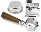 Espresso Machine Bottomless Portafilter Freely Disassembled Coffee Handle Bottomless Steel 54MM Portafilter Filter Basket Included (Color:A) (A) - Image 2