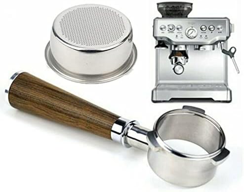 Espresso Machine Bottomless Portafilter Freely Disassembled Coffee Handle Bottomless Steel 54MM Portafilter Filter Basket Included (Color:A) (A) - Image 2