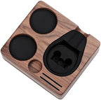Normcore Compact Tamping Station, Espresso Tamper Station Base, Genuine American Walnut Tamper Holder, Portafilter Holder For 51mm 54mm Coffee Tamper, Distributor, Puck Screen, WDT and Portafilter - Image 2