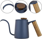 MAVIS LAVEN Stainless Steel Gooseneck Kettle 350ml with Wooden Handle - Image 5
