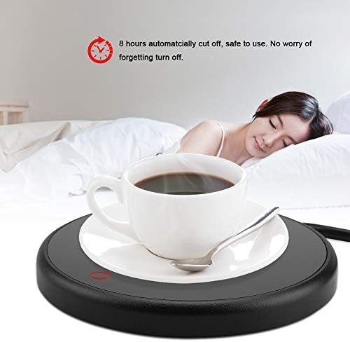 Fdit Electric Auto Shut On/Off Beverage Cup Warmer Pad Desktop Tea Coffee Milk Mug Heater Coaster Tray 220-240V Safely Use for Office/Home(3#) - Image 5