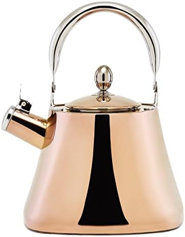 Old Dutch DuraCopper Callisto Tea Kettle, 3.1 Qt. / 3.0 L., Titanium by Old+Dutch+International