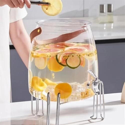 Water Pitcher 3/5/9L Water Pitcher Large Capacity Kettle Multifunctional with Lid Teapot Water Bucket Kitchen Cold Storage Container Jug Water Jug(Small) - Image 4