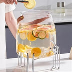 Water Pitcher 3/5/9L Water Pitcher Large Capacity Kettle Multifunctional with Lid Teapot Water Bucket Kitchen Cold Storage Container Jug Water Jug(Small) - Image 4