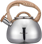MARSKITOP Whistling Tea Kettle Stovetop, Stainless Steel Tea Pot 2.6 Quart by MARSKITOP