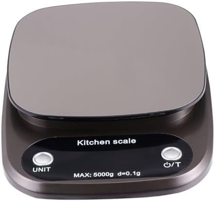 Stainless Steel Kitchen Food Scale 5kg 0.1g LCD Display by FELTECHELECTR