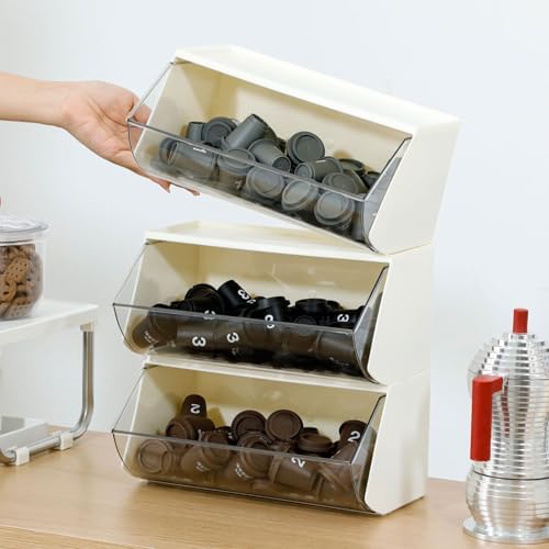 3 Pack Coffee Pod and Creamer Organizer, Plastic - Image 5