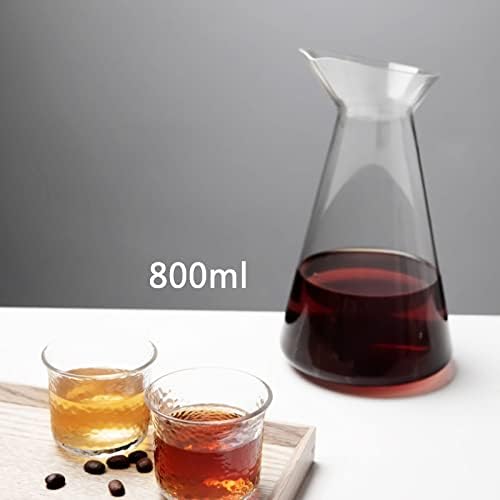 Iced Coffee Maker, Cold Brew Drip Tower, 800ml Glass Coffee Pot, with Stainless Steel Stand, Adjustable Speed Dripper, Hand-Flushed Dripper Coffee, Makes 6-8 Cups Coffee - Image 7