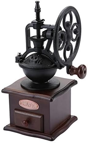 Manual Coffee Grinder, Ceramic Burr Hand Mill With Adjustable Grind Size, Retro Ferris Wheel Design, Easy-clean Coffee Bean Grinder For Home, Office And Camping by Unknown
