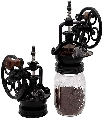 Vintage Reproduction Manual Coffee Grinder for Regular Mouth Mason Jars - Image 5