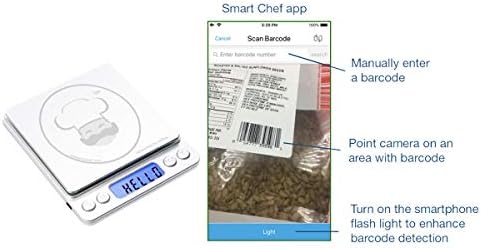 Reflex 500g / 0.01g Digital Pocket Wireless Smart Food Kitchen Scale Grams and Ounces USB Rechargeable, Portable, Accurate, Metal Stainless Steel Surface, Keto Calculator, Baking, Counter, Reloading - Image 5